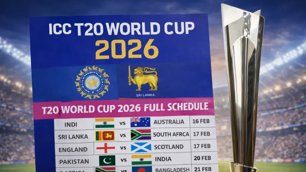 T20 World Cup 2026 Full Schedule