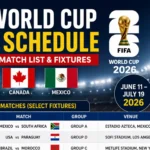FIFA World Cup 2026 Schedule